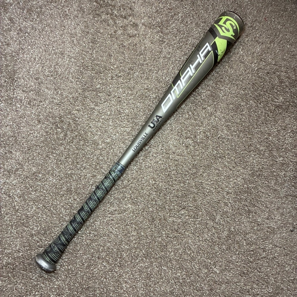 Louisville Slugger Omaha Baseball Bat 27" 17oz (-10) Grey Youth UB05B10-20